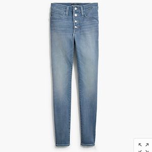 9” Skinny Button Fly Jeans